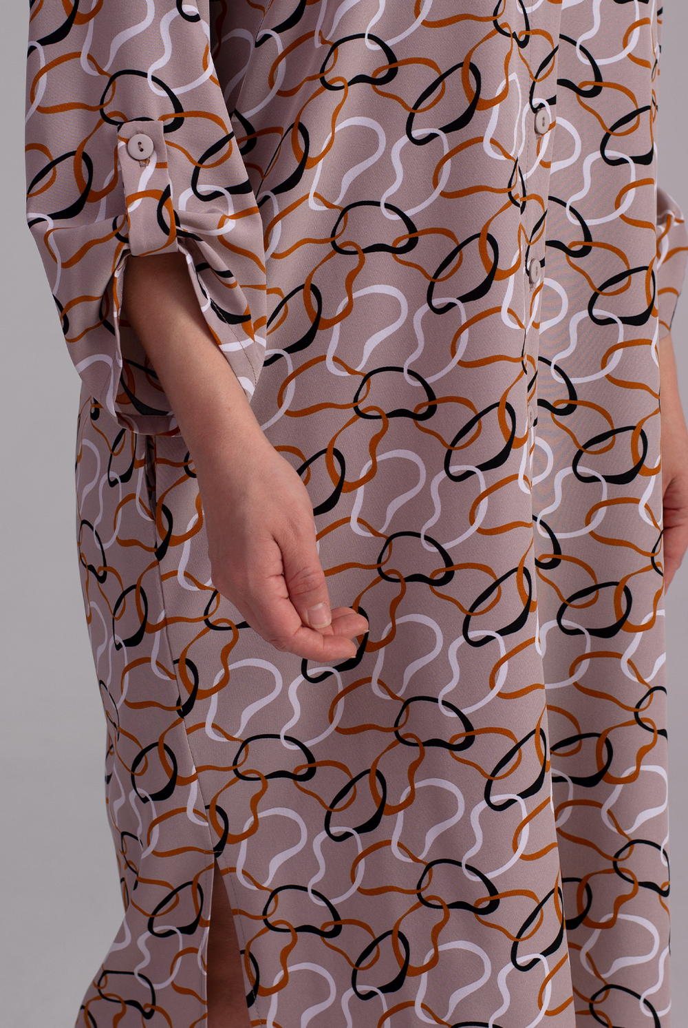 Платье-рубашка 3984зпа, цепи #176Це243984зпа