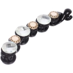 Заколка - банан для волос в пакете «PREMIUM», додарио, цвет чёрный, 10см