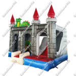 Коммерческий надувной батут "Драконий замок", размер 4*4*4 м