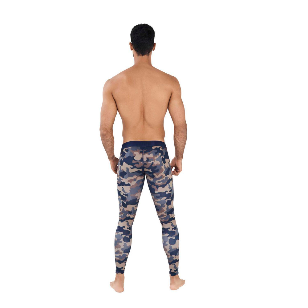 Мужские легинсы темно-синие камуфляжные Clever Moda ACTION LONG PANT 042715