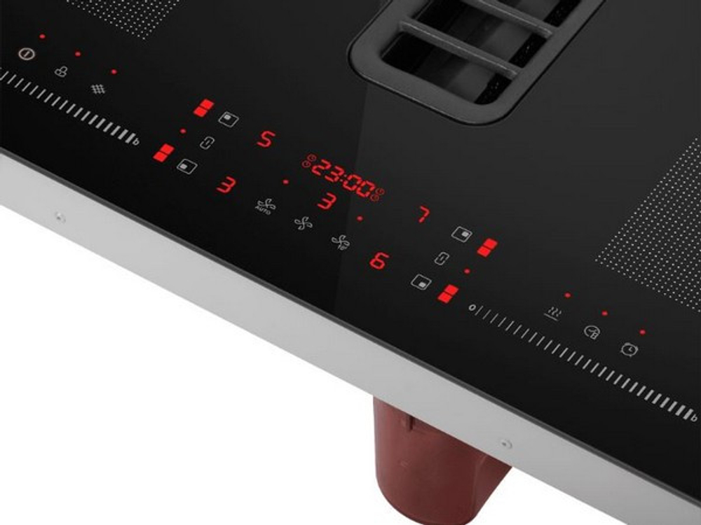 Варочная панель MAUNFELD MIHC834SF2BK индукционная с вытяжкой