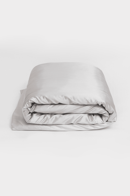 Пододеяльник 150х200 German Grass Silk Bliss Silvery Grey Серый