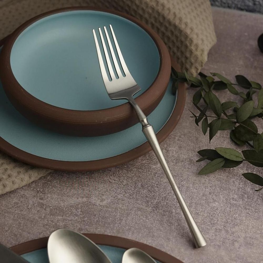 Вилка столовая 21 см матовая цвет серебро PVD   P.L. [12]