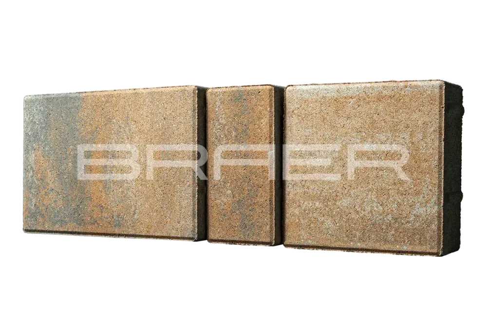 Тротуарная плитка Braer Старый город Ландхаус, Color Mix Койот, 60 мм