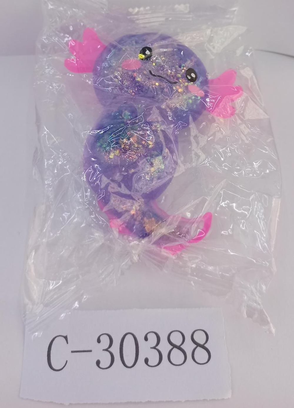 Мякиш с блестками сказочное животое, 4 цвета , с-30388