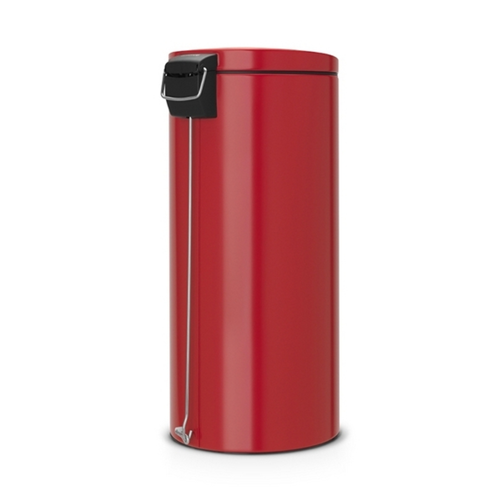 Ведро для мусора Brabantia Silent красное 30л вид сзади