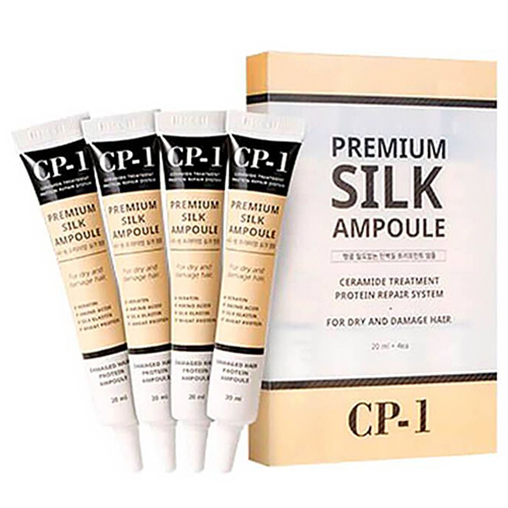 Esthetic House Сыворотка несмываемая для волос с протеинами шелка - CP-1 Premium silk ampoule,4х25мл