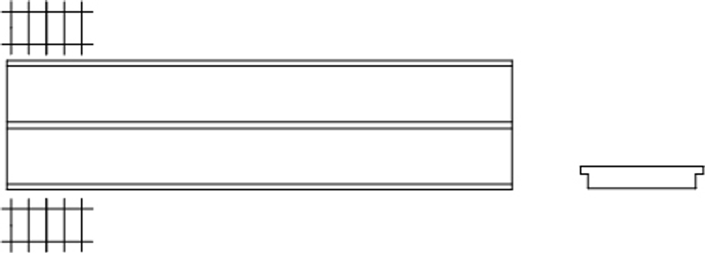 Перрон - 230х56 мм, (TT)