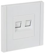FORTE&PIANO Розетка двойная RJ11+RJ45 кат.5E FP235 белый IEK