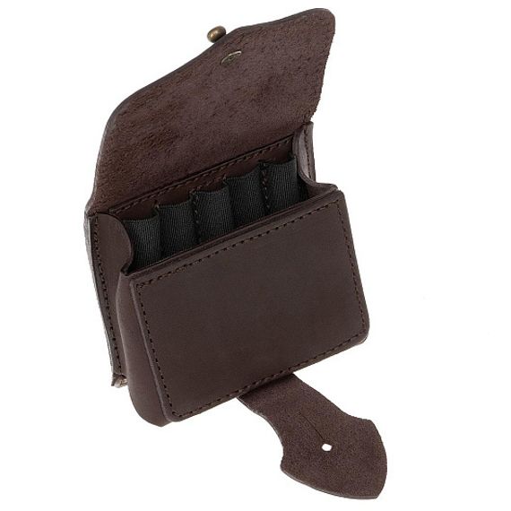 Подсумок двухрядный К-7,62 на 10 патронов кожа HS-ПП-11