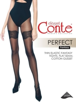 CONTE PERFECT (колготки с имитацией ажурных чулок)