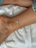 Браслет на ногу (анклет) с сердцем Folio