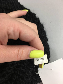 Снуд вязаный черный