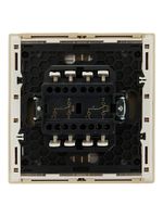 FORTE&PIANO Выключатель 2-клавишный проходной с индикацией 10А FP408 ваниль IEK