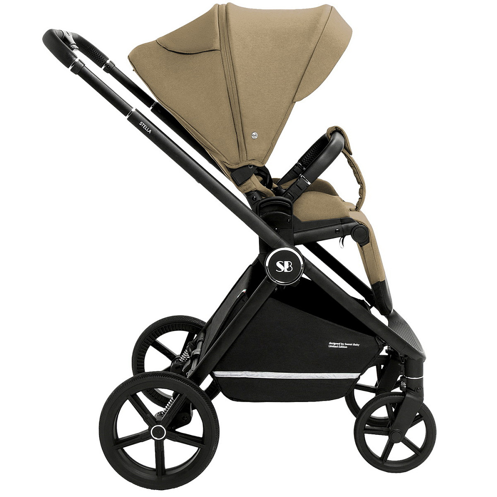 Коляска 3 в 1 Sweet Baby Stella + автокресло Premier Black Beige