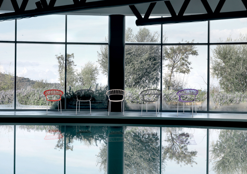 Кресло пластиковое Papatya Tiara, фиолетовый