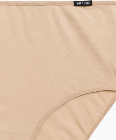 Женские трусы макси  (3шт) Atlantic Basic 3BLP-585, бежевый
