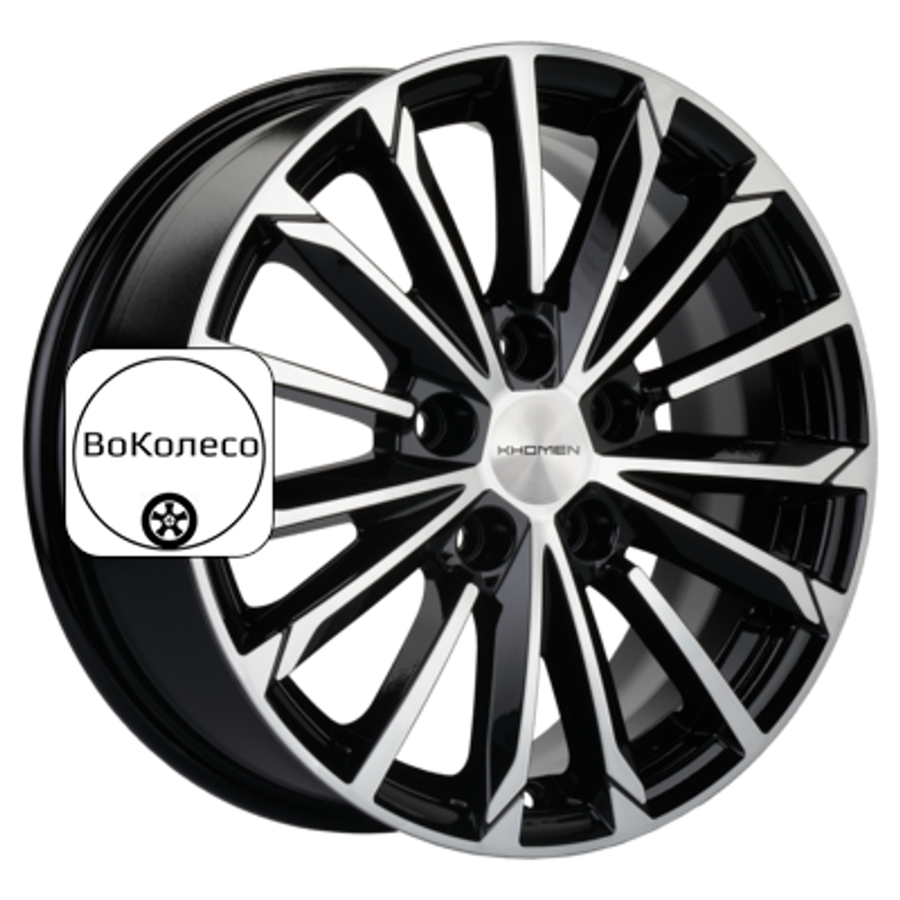 6,5x16/5x108 ET43 D65,1 KHW1611 (Evolute i-Pro) Black-FP Khomen Wheels