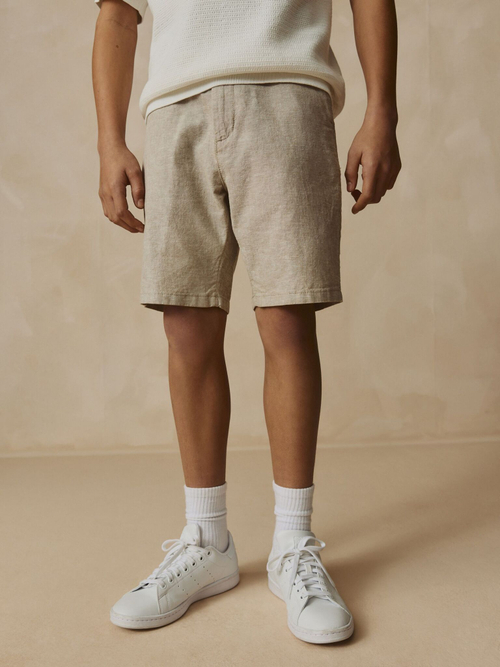 Шорты льняные для мальчика Next AC6-194, Песочный