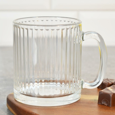 Кружка "Вертикаль" 320мл чайная, прозрачная