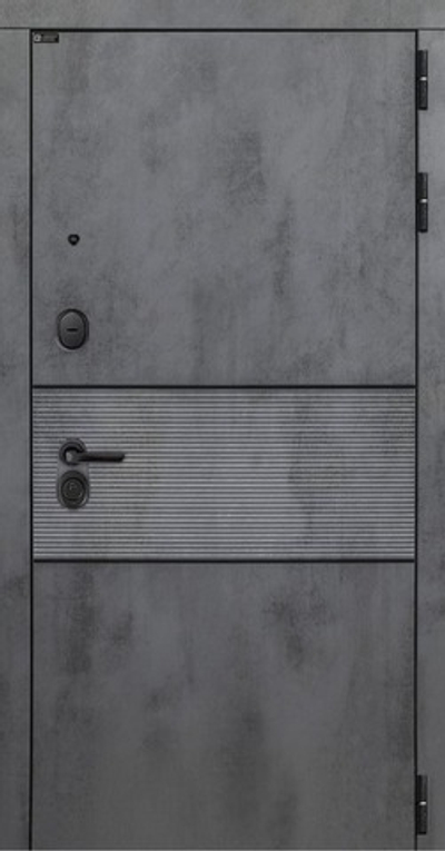 Входная дверь с Зеркалом/Бетон светлый - 1100