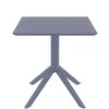 Стол пластиковый Sky 70х70 серый