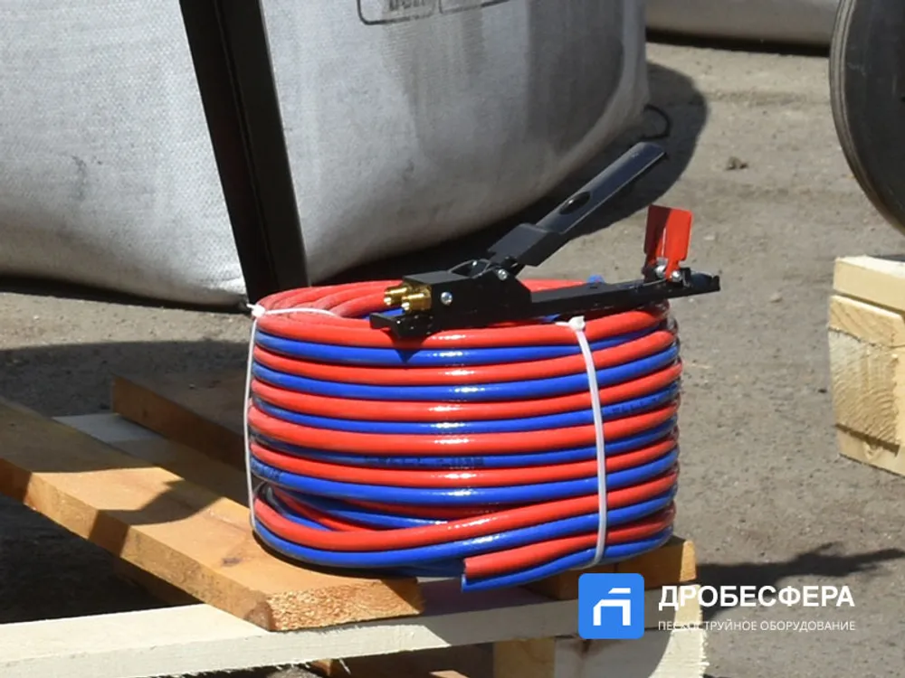 Дробеструйный аппарат PST-PS-200-3 с рукавом TWIN 20 метров
