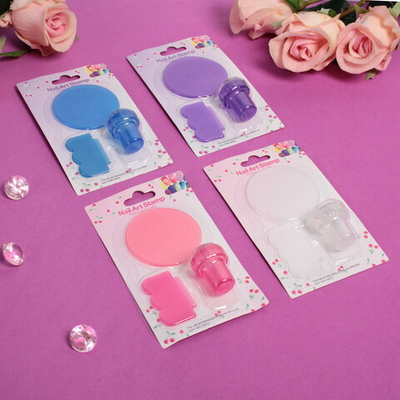 Набор для дизайна ногтей - стемпинг «VivA Manicur», пластина круг, микс 4 цвета, 14.5*8,5см