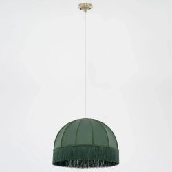 Citilux Базель CL407032 Подвесной светильник бронза с зелёным абажуром