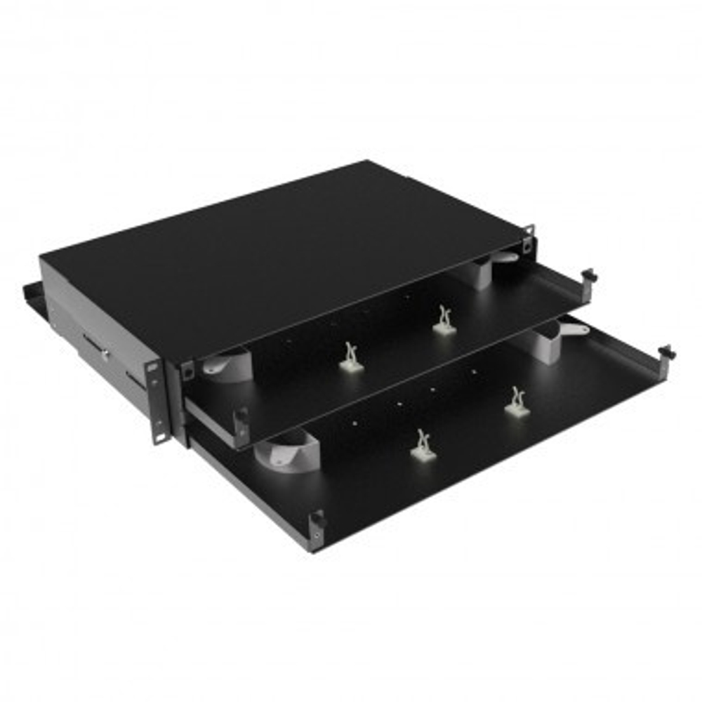 Кросс оптический стоечный 19" выдвижной 2U DKC RNFPE2U48