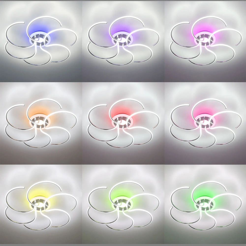 Citilux Джемини CL229261E LED RGB Люстра с пультом Хром