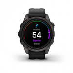 Умные часы Garmin Epix Pro (Gen 2) угольно-серый, черный ремешок