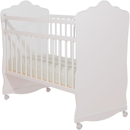 Кровать детская "Колибри-Велла 3" (белый решетки белые)