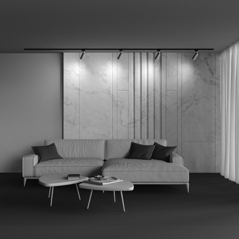 Трековый светильник для однофазного шинопровода Maytoni Unity Focus Design TR011-1-GU10-G