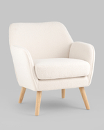 Кресло Ричи тедди белый