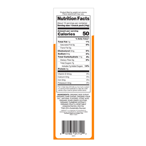 YumEarth, Organic Chewys™, фруктовые жевательные таблетки, 15 упаковок по 14 г (0,5 унции)