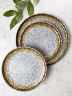 Набор 2 шт тарелок с бортиком, 20 см, Осень