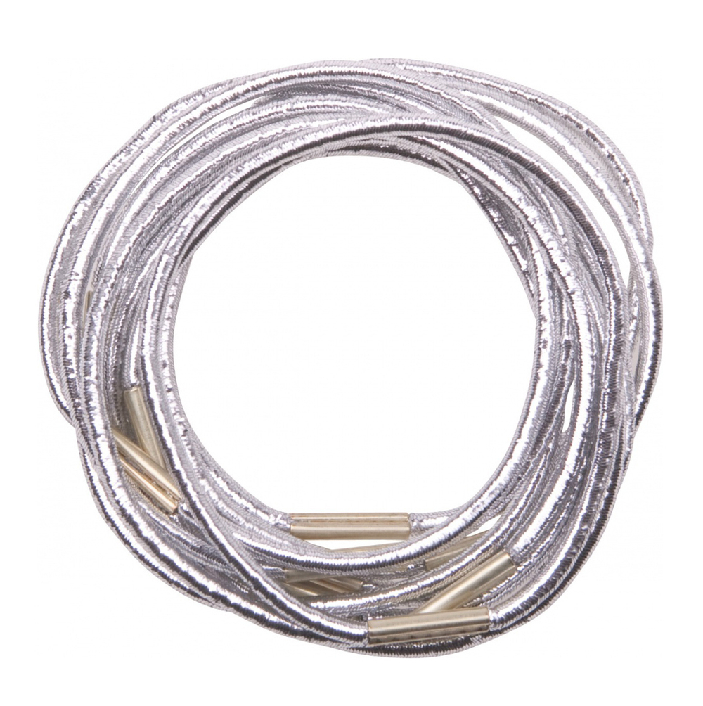 Резинки д/вол серебрист midi(10шт)