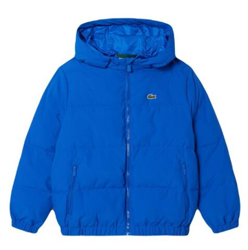 Куртка Lacoste Water Embroidered Crocodile Hooded Puffed - небесный