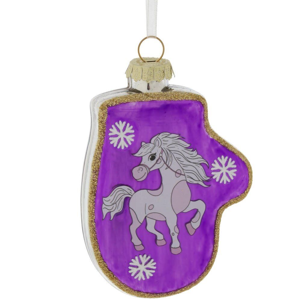 GAEM Украшение новогоднее "Варежка с лошадкой", L6,5 W2 H10,5 см