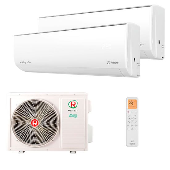 Мультисплит система на 2 комнаты Royal Clima RCI-GLD07HN x 2 / 2DFM-14HN/OUT