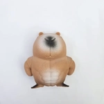 Игрушка «Свинка» Капибара-качок, 9*8,5 см, сквиш с песком