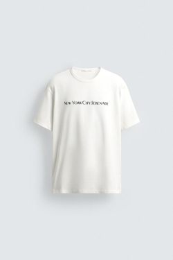 ZARA ФУТБОЛКА BRUCE SPRINGSTEEN NEW YORK CITY SERENADE, БЕЛЫЙ