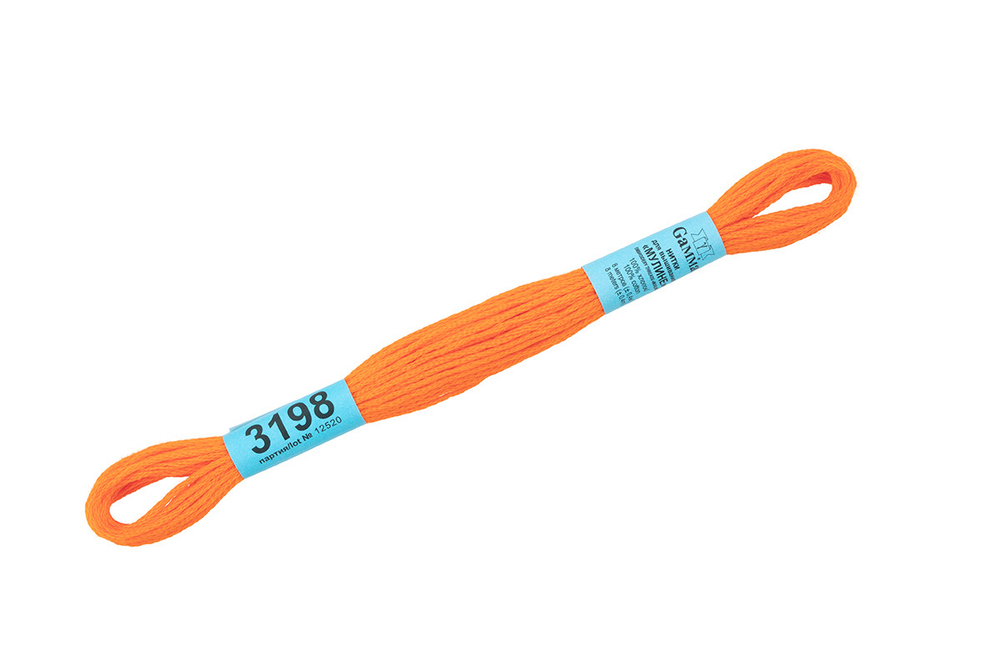 Мулине  "Gamma", 100% хлопок, 8 м, №3198