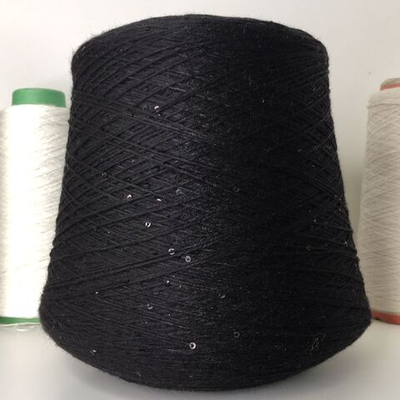 MERINO PAIL - Zegna Baruffa Lane Borgosesia; 96% меринос, 4% пайетки; 450м/100гр; col.00004; Черный , пайетки в цвет Есть мал. бобинка 141гр.