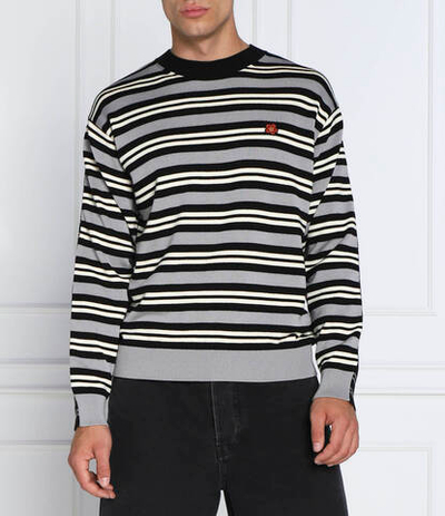 Хлопковый свитер Kenzo - серый(FC65PU3373CC)
