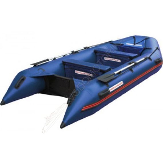 Надувная лодка NISSAMARAN TORNADO 380 ( синий ) алюм. пол A/L