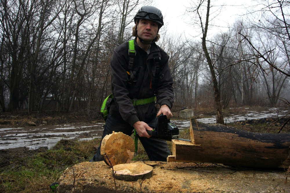 Пила цепная одноручная аккум. GREENWORKS GD40TCS 40В,25см,1/4-1,3-58,б/щ,без АКБ и ЗУ (2003807)