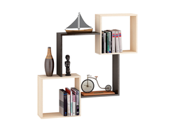 Полка навесная ПН-2, венге/дуб молочный