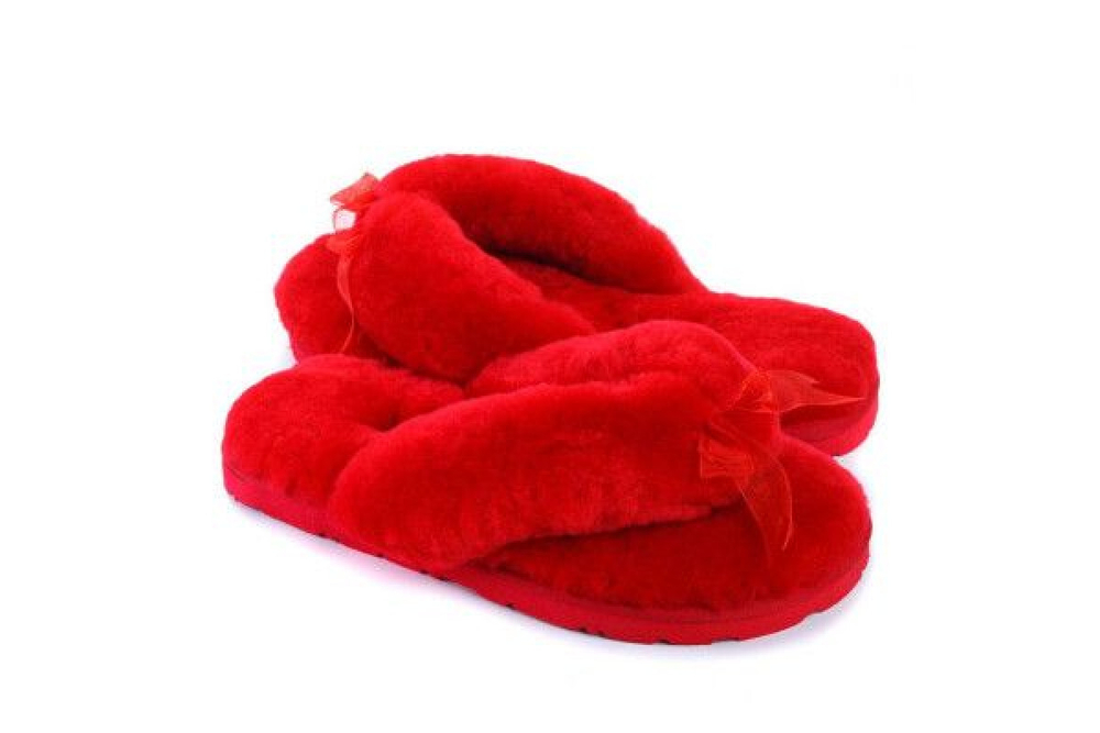 UGG Fluff Flip Flop II Red